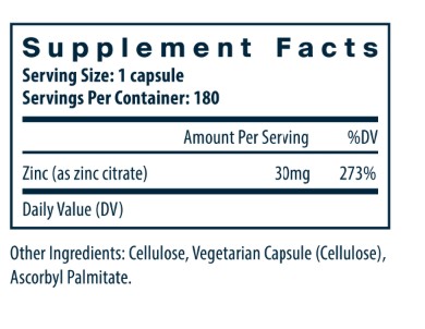 Zinc Citrate 30mg